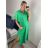 Šaty oversize s kapucí lněné krátký rukáv dámská nadrozměr (L/XL/2XL ONE SIZE) ITALSKá MóDA IM522181