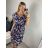 Šaty letné icecool bez rukávov dámske (M/L, XL/2XL) AINUOSI TALIANSKA MODA IMB239571/DR XL/2XL modrá