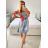 Šaty krátke letné krátky rukáv dámske (S/M/L ONE SIZE) TALIANSKA MÓDA IMM24M12630
