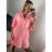 Tunika oversize košilová dlouhý rukáv dámské (S/M/L/XL ONE SIZE) ITALSKÁ MÓDA IMD22512