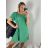 Šaty oversize letný krátky rukáv icecool dámske (S/M/L ONE SIZE) TALIANSKA MÓDA IMM24M6742D/DUR -   zelená -   M / L