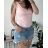 Tílko letní dámské (S/M ONE SIZE) ITALSKá MóDA IMM23M071/DUR světle růžová S/M
