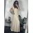Šaty dlouhé elegantní letní s rukávem s volánky dámské (S/M ONE SIZE) ITALSKÁ MÓDA IM423LAILA Černá