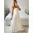 Šaty dlouhé letní boho krajkové na ramínka dámské (S/M ONE SIZE) ITALSKÁ MÓDA IMPEM2323073
