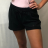 Kraťasy šortky dámské (S/M ONE SIZE) ITALSKÁ MÓDA IMP21100/DR Khaki S/M