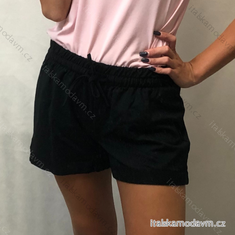 Kraťasy šortky dámské (S/M ONE SIZE) ITALSKÁ MÓDA IMP21100/DR Khaki S/M