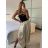 Nohavice harémky letné dlhé dámske (S/M ONE SIZE) TALIANSKA MÓDA IMM239535UN/DU S/M modrá