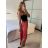 Nohavice harémky letné dlhé dámske (S/M ONE SIZE) TALIANSKA MÓDA IMM239535UN/DU S/M smaragdová
