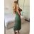 Šaty dlhé elegantné na ramienka dámske (S/M ONE SIZE) TALIANSKA MÓDA IMPMD2433816/DU -   čierna
 -   S / M