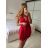 Overal krátký elegantní bez rukávu dámské (S/M ONE SIZE) ITALSKÁ MÓDA IMPBB24A40395/DUR -   růžová fuchsiová -   S/M