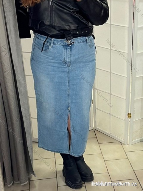Sukňa dlhá riflová dámska (XS-XL) RE-DRESS RED24RE69/DR modrá džínsová S
