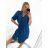 Šaty košilové oversize krátký rukáv dámské (S/M/L ONE SIZE) ITALSKÁ MÓDA IM424538/DR růžová fuchsiová M/L