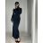 Šaty dlhé elegantný dlhý rukáv dámske (S/M ONE SIZE) TALIANSKA MÓDA IMM24M35081