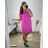 Šaty voľnočasové krátky rukáv dámske nadrozmer (48/50 ONE SIZE) TALIANSKA MODA IM724BELISA