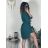 Tunika košeľová dlhý rukáv dámska (S/M/L ONE SIZE) TALIANSKA MÓDA IMM24M3297
