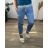 Tepláky dlouhé dámské nadrozměr (XL/2XL ONE SIZE) ITALSKÁ MÓDA IMN22082/DUR -   světle modrá -   XL/2XL
