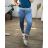 Tepláky dlouhé dámské nadrozměr (XL/2XL ONE SIZE) ITALSKÁ MÓDA IMN22082/DUR -   světle modrá -   XL/2XL