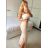 Croptop bez rukávu dámský (S/M ONE SIZE) ITALSKÁ MÓDA IMPMD248117/DUR S/M Černá