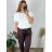 Tunika oversize elegantní krátký rukáv dámská nadrozměr (46/48 ONE SIZE) ITALSKÁ MÓDA IMPLI242252/DUR -   biela -   46/48