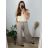 Tunika oversize elegantní krátký rukáv dámská nadrozměr (46/48 ONE SIZE) ITALSKÁ MÓDA IMPLI242252/DUR -   biela -   46/48
