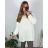 Svetr dlouhý rukáv dámské (XL/2XL/3XL ONE SIZE) ITALSKá MóDA IM4221325/DR 2XL/3XL Béžová světlá