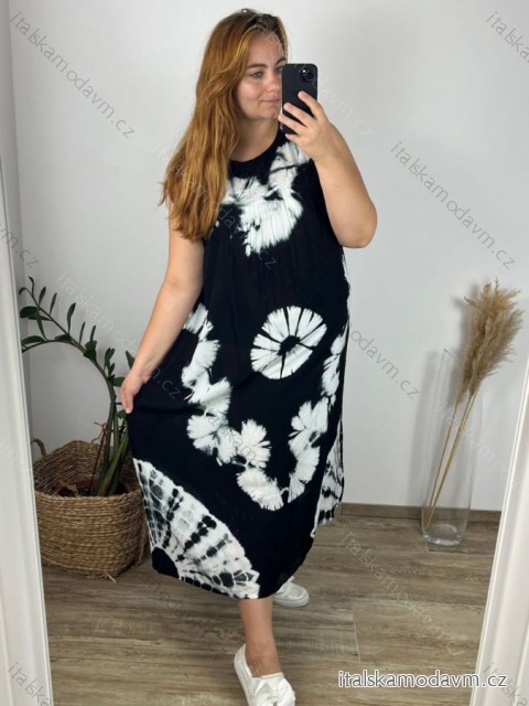 Šaty bez rukávu dámske nadrozmer (M-4XL) HAG24Y67/DUR -   čierna
 -   M / L