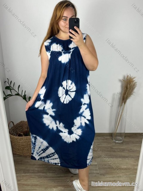 Šaty bez rukávu dámské nadrozměr (M-4XL) HAG24Y67/DUR -   modrá -   M/L