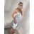 Šaty elegantné spoločenské na ramienka dámske (S/M ONE SIZE) TALIANSKA MóDA IM322461/UL tmavě vínová