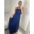 Šaty dlhé elegantné na ramienka dámske (S/M ONE SIZE) TALIANSKA MODA IM323013/DU   vínová
   S/M