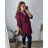Tunika predĺžená 3/4 rukáv s páskem dámska nadrozmer (52/54 ONE SIZE) TALIANSKA MODA IM424BELT/DU