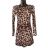 Šaty elegantný dlhý rukáv dámske (S/M ONE SIZE) TALIANSKA MÓDA IMM24M1041