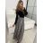 Sukně dlouhá dámská (S/M/L ONE SIZE) ITALSKÁ MÓDA IMWGB24RIANA/DR S/M hnědá
