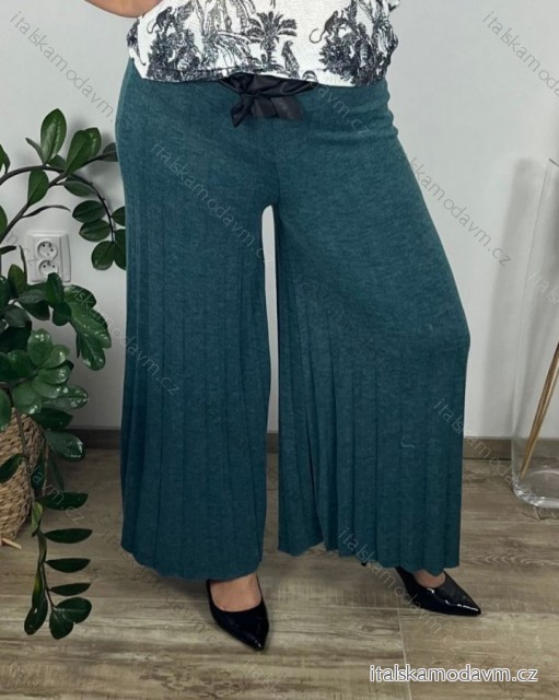 Nohavice teplé dlouhé kalhoty dámske (50/52 ONE SIZE) TALIANSKA MÓDA IM324APINA/DR