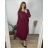 Šaty dlhé voľnočasové dlhý rukáv dámske nadrozmer (54/56 ONE SIZE) TALIANSKA MÓDA IMSM2424575