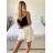 Šortky kraťasy s opaskom letné dámske (S/M/L ONE SIZE) TALIANSKA MÓDA IM324115/DU -   čierna
 -   S / M