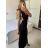 Šaty dlhé letné elegantné na ramienka dámske (S/M/L ONE SIZE) TALIANSKA MÓDA IMPBB24H6536