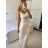 Šaty dlhé letné elegantné na ramienka dámske (S/M/L ONE SIZE) TALIANSKA MÓDA IMPBB24H6536