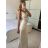 Šaty dlhé letné elegantné na ramienka dámske (S/M/L ONE SIZE) TALIANSKA MÓDA IMPBB24H6536