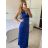 Šaty dlhé letné elegantné na ramienka dámske (S/M/L ONE SIZE) TALIANSKA MÓDA IMPBB24H6536