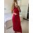 Šaty dlhé letné elegantné na ramienka dámske (S/M/L ONE SIZE) TALIANSKA MÓDA IMPBB24H6536