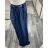 Kalhoty s páskem široké nohavice dlouhé letní dámské (S/M ONE SIZE) ITALSKá MODA IM424383/DU S/M Černá