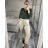 Kalhoty bavlněné dámské (S/M/L ONE SIZE) ITALSKá MóDA IM424280/DU S/M bílá