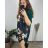 Vesta na zip s kapucí dámská nadrozměr (44/46/48 ONE SIZE ) ITALSKá MóDA IMSM24ROSE/DR 44/46 Černá