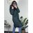 Kabát zimní s kapucí dámská LHD fashion (S-2XL) LHD-2M-033/DR 5XL tmavo smaragdová