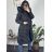 Kabát zimní s kapucí dámská LHD fashion (S-2XL) LHD-2M-033/DR XL čierna