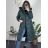 Kabát zimní s kapucí dámska  LHD fashion (S-2XL) LHD-2M-033-3/DR M tmavě smaragdová