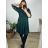 Elegantní šaty 3/4 rukáv dámske nadrozmer (XL/2XL/3XL ONE SIZE) TALIANSKA MóDA IM423PALERMO/DU XL/2XL biela