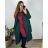 Kabát na knoflíky  dámský  (M/L ONE SIZE) ITALSKá MóDA IM324ELISA/DR -   tmavě modrá   M/L