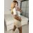 Sveter s rolákom krátky rukáv dámsky (S/M ONE SIZE) TALIANSKA MÓDA IMWMM232877/DR -   biela -   S / M