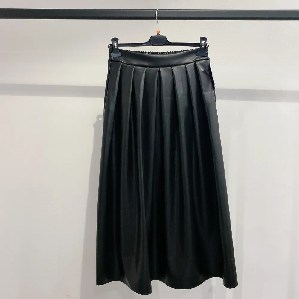 Sukně dlouhá kožená dámská (S/M/L ONE SIZE) ITALSKÁ MÓDA IMPMD246918